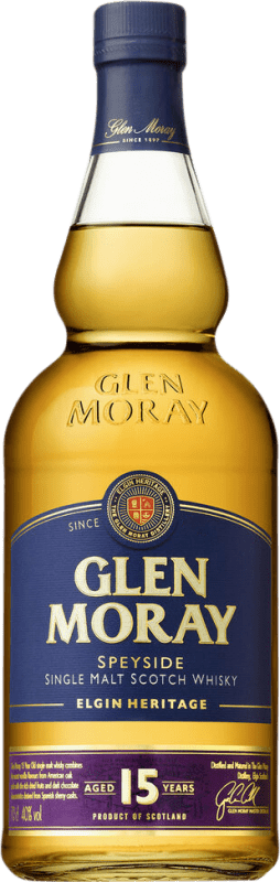 46,95 € | ウイスキーシングルモルト Glen Moray Elgin Heritage イギリス 15 年 70 cl