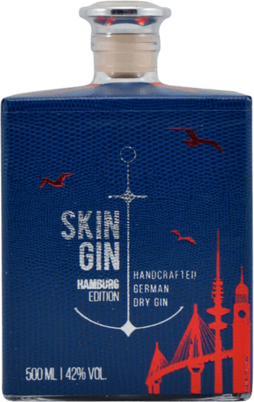 46,95 € | Ginebra Gin Skin Hamburg Edición Limitada Alemania Botella Medium 50 cl