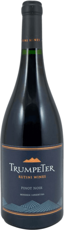 Free Shipping | Red wine Rutini Trumpeter I.G. Mendoza Argentina Pinot Black 75 cl