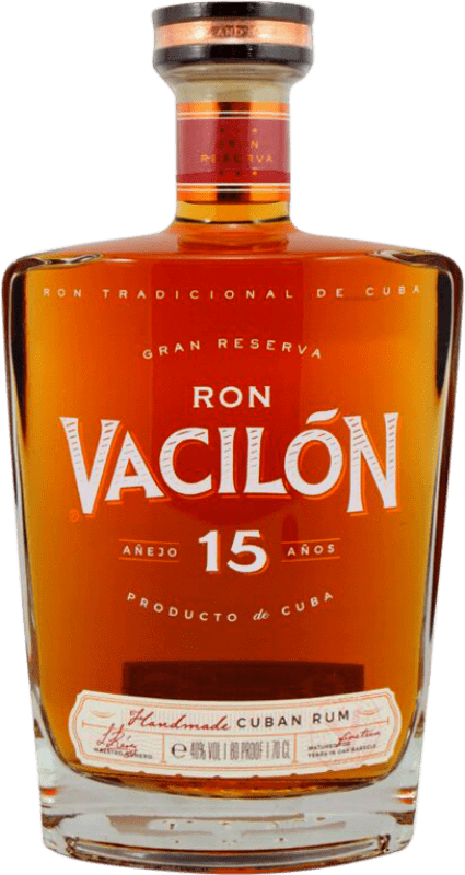 Envoi gratuit | Rhum Vacilón. Añejo Grande Réserve Cuba 15 Ans 70 cl