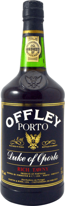 27,95 € | Vino Tinto Offley 1990's Rich Tawny I.G. Porto Portugal 75 cl Ejemplar Coleccionista No Apto para Consumo