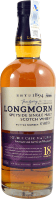 威士忌单一麦芽威士忌 Longmorn Double Cask Matured 18 岁 70 cl