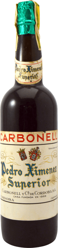 Free Shipping | Fortified wine Carbonell Pedro Ximénez Superior 1980's Collector's Specimen Spain 75 cl