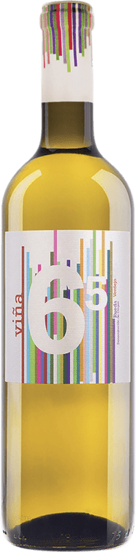 10,95 € Envío gratis | Vino blanco Yllera Viña 65 Blanco D.O. Rueda