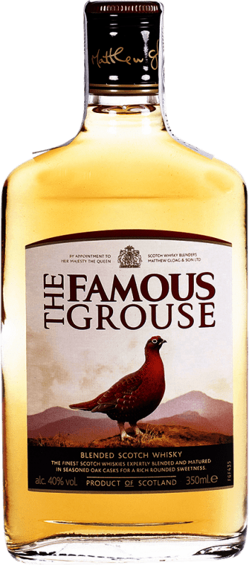 送料無料 | ウイスキーブレンド Glenturret Famous Grouse スコットランド イギリス ヒップフラスコボトル 35 cl