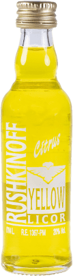 Liköre Antonio Nadal Rushkinoff Yellow Citrus Miniaturflasche 4 cl