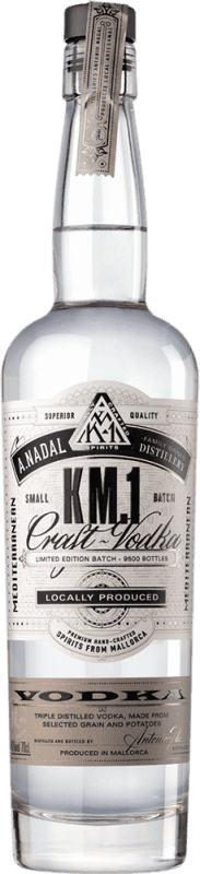 17,95 € | 伏特加 Antonio Nadal KM. 1 Mediterranean Premium 西班牙 70 cl