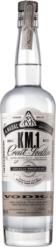 22,95 € Бесплатная доставка | Водка Antonio Nadal KM. 1 Mediterranean Premium — Премиум