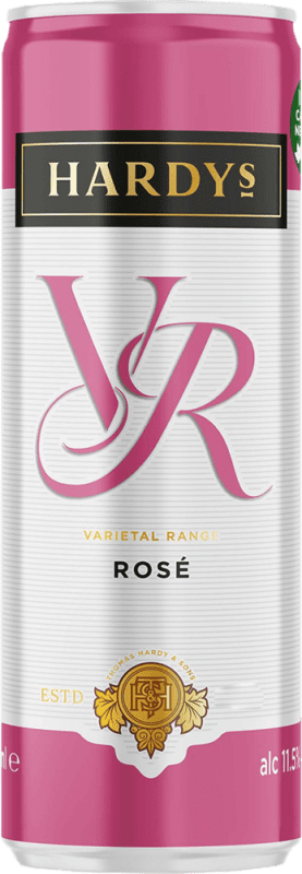 Spedizione Gratuita | Scatola da 12 unità Vino Rosato Hardys I.G. Southern Australia Australia Meridionale Australia Lattina 25 cl Spedizione Gratuita | Scatola da 12 unità Vino Rosato Hardys I.G. Southern Australia Australia Meridionale Australia Lattina 25 cl
