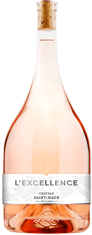 143,95 € Envio grátis | Vinho rosé Château Saint Maur Excellence Rosé A.O.C. Côtes de Provence Garrafa Jéroboam-Duplo Magnum 3 L