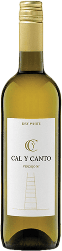 Envío gratis | Vino Blanco Cal y Canto I.G.P. Vino de la Tierra de Castilla España Verdejo 75 cl Tapón de Rosca