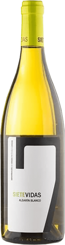 Free Shipping | White wine Vidas 7 Siete Vidas Blanco D.O.P. Vino de Calidad de Cangas Spain Albillo, Palomino Fino, Albarín 75 cl