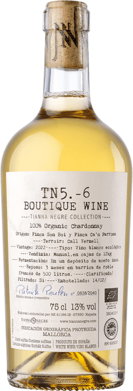 22,95 € | Белое вино Tianna Negre 5.6 I.G.P. Vi de la Terra de Mallorca Майорка Испания Chardonnay — Шардоне 75 cl