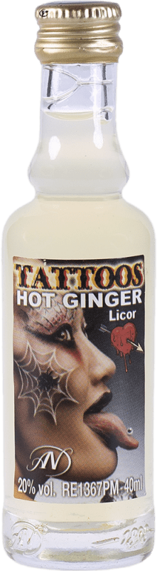 2,95 € | Liqueurs Antonio Nadal Jet Boom Hot Tattoos Spain Miniature Bottle 4 cl Agave, Aguardiente, Ginger