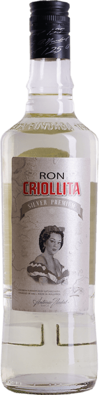 Free Shipping | Rum Antonio Nadal Criollita Silver Edition, Premium, Dorado — Golden Spain 70 cl