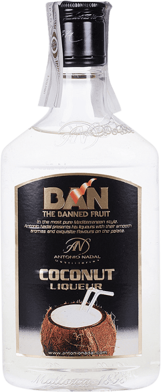 8,95 € Envio grátis | Schnapp Antonio Nadal Ban Coco PET Garrafinha Pequena 35 cl