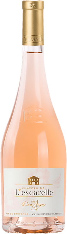 364,95 € Envio grátis | Vinho Rosé Château de l'Escarelle Les Deux Anges A.O.C. Côtes de Provence Garrafa Imperial-Matusalém 6 L