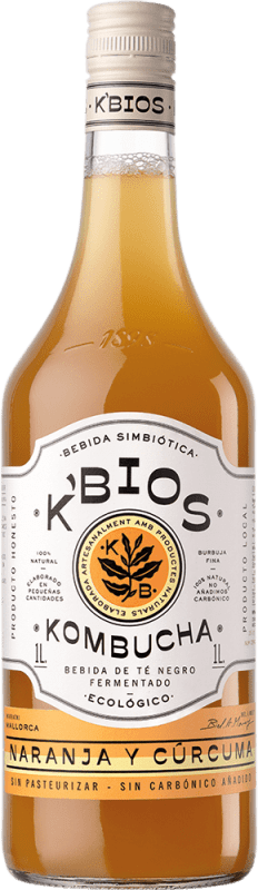 Envío gratis | Refrescos y Mixers K-Bios Kombutxa Naranja y Cúrcuma España 1 L