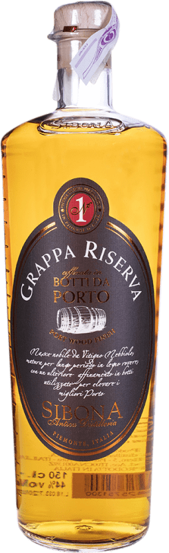 98,95 € | Grappa Sibona Port Wood Finish Reserva Italia Botella Especial 1,5 L