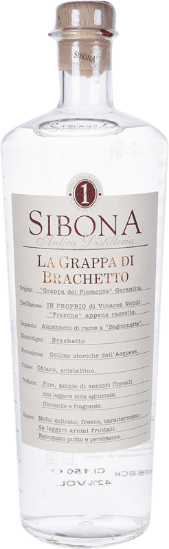 97,95 € | Grappa Sibona Italia Brachetto Botella Especial 1,5 L