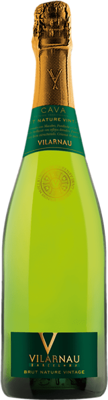 15,95 € | Белое игристое Vilarnau Vintage Природа Брута D.O. Cava Испания Macabeo, Chardonnay, Parellada 75 cl