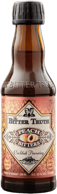 Envio grátis | Schnapp Bitter Truth Peach Alemanha Garrafa Pequena 20 cl