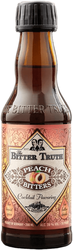 32,95 € Envío gratis | Schnapps Bitter Truth Botellín 20 cl Peach — Melocotón