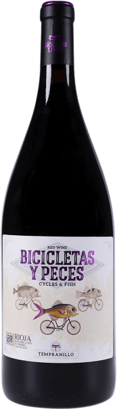 17,95 € | Rotwein Family Owned Bicicletas y Peces D.O.Ca. Rioja La Rioja Spanien Tempranillo Magnumflasche 1,5 L