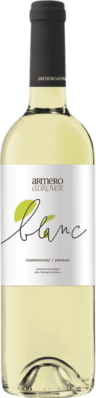 Envio grátis | Vinho branco Armero Adrover Blanco D.O. Pla i Llevant Espanha Chardonnay, Premsal, Giró Ros 75 cl