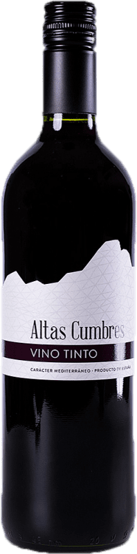 Free Shipping | Red wine Altas Cumbres Tinto Spain Tempranillo 75 cl