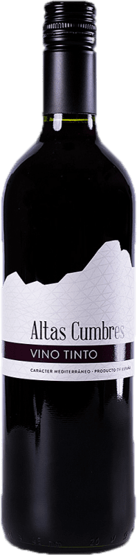 4,95 € | Vinho Tinto Altas Cumbres Espanha Tempranillo 75 cl