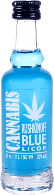 Ликеры Antonio Nadal Rushkinoff Cannabis Blue миниатюрная бутылка 4 cl