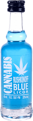 Free Shipping | Liqueurs Antonio Nadal Rushkinoff Blue Edition Spain Miniature Bottle 4 cl Cannabis