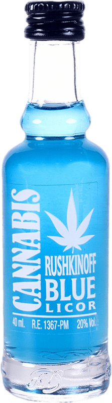免费送货 | 利口酒 Antonio Nadal Rushkinoff Blue — 蓝色版 西班牙 小瓶装 4 cl Cannabis — 大麻