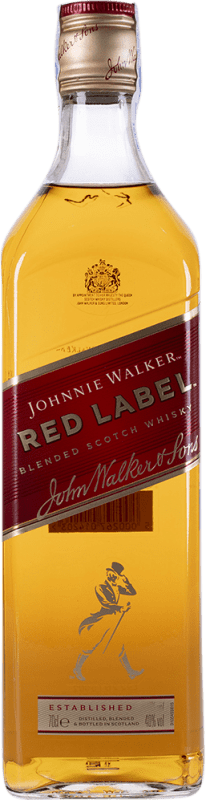 19,95 € | Купажированный виски Johnnie Walker Red — Красная версия Шотландия Объединенное Королевство 70 cl Без дозатора