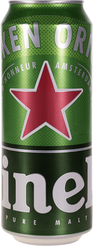 Envio grátis | Caixa de 24 unidades Cerveja Heineken Países Baixos Lata 50 cl