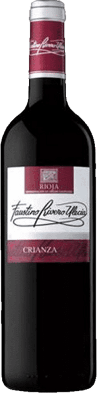 71,95 € Kostenloser Versand | 24 Einheiten Box Rotwein Faustino Rivero I.G.P. Vino de la Tierra de Castilla Halbflasche 37 cl