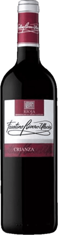 81,95 € Kostenloser Versand | 24 Einheiten Box Rotwein Faustino Rivero Tinto I.G.P. Vino de la Tierra de Castilla Halbe Flasche 37 cl