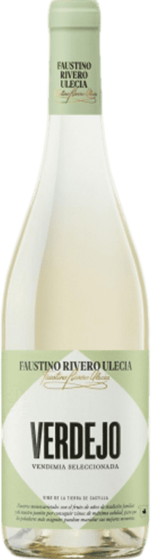 71,95 € 免费送货 | 盒装24个 白葡萄酒 Faustino Rivero I.G.P. Vino de la Tierra de Castilla 半瓶装 37 cl