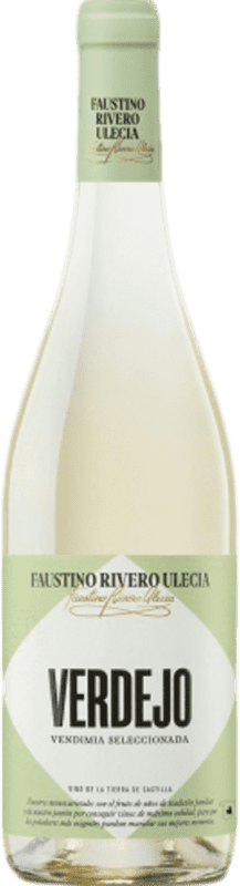 81,95 € Free Shipping | 24 units box White wine Faustino Rivero Blanco I.G.P. Vino de la Tierra de Castilla Half Bottle 37 cl