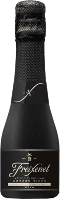 Бесплатная доставка | Коробка из 24 единиц Белое игристое Freixenet Cordón Negro брют D.O. Cava Испания Macabeo, Xarel·lo, Parellada Маленькая бутылка 20 cl