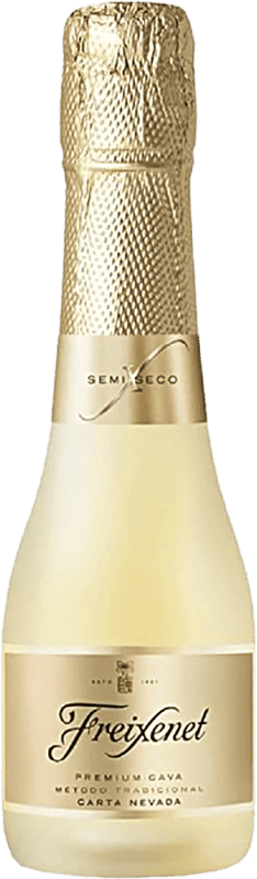 114,95 € 免费送货 | 盒装24个 白起泡酒 Freixenet Carta Nevada 香槟 D.O. Cava 小瓶 20 cl