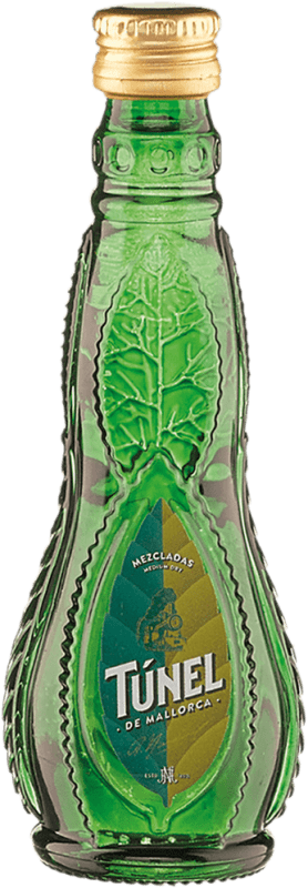 Envoi gratuit | Boîte de 24 unités Liqueur aux Herbes Antonio Nadal Túnel Espagne Mini-Bouteille 4 cl Hierbas de Mallorca — Herbes de Majorque, Hierbas Mezcladas — Herbes Mélangées