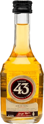 29,95 € Envio grátis | Caixa de 12 unidades Licor de ervas Licor 43 Garrafa Miniatura 5 cl