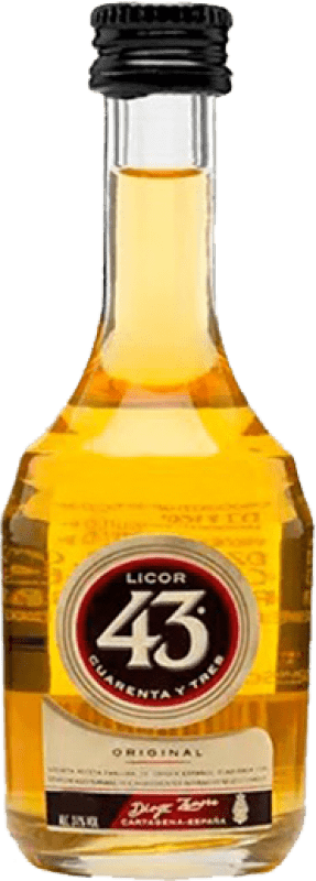 34,95 € Free Shipping | 12 units box Herbal liqueur Licor 43 Miniature Bottle 5 cl