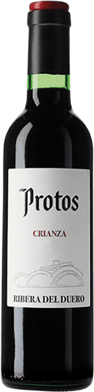 161,95 € Free Shipping | 12 units box Red Wine Protos Crianza — Aged D.O. Ribera del Duero Half Bottle 37 cl