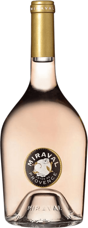 227,95 € Spedizione Gratuita | Scatola da 12 unità Vino rosato Château Miraval Rosé A.O.C. Côtes de Provence Mezza Bottiglia 37 cl