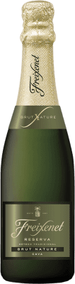 96,95 € | 12 Einheiten Box Weißer Sekt Freixenet Brut Natur D.O. Cava Spanien Macabeo, Parellada Halbe Flasche 37 cl