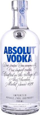 伏特加 Absolut Azul sin Dosificador Tapón de Rosca 70 cl