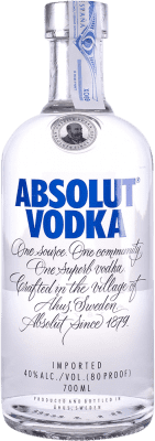 Wodka Absolut Blue — Edition Blau Ohne Ausgießer, Schraubverschluss